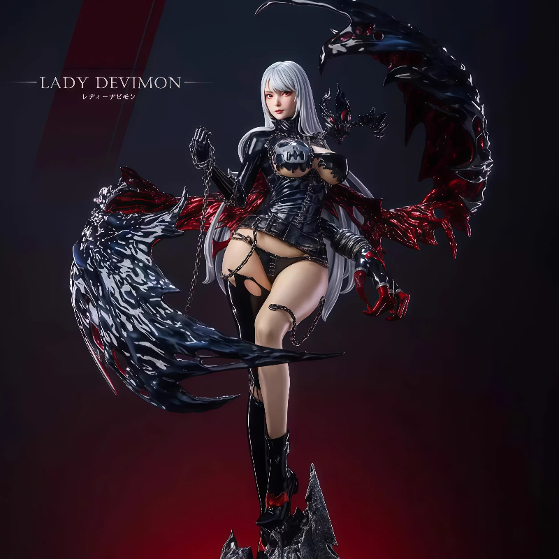 Desk Setup Pc - Lady Devimon Digimon Anime 48cm Gk