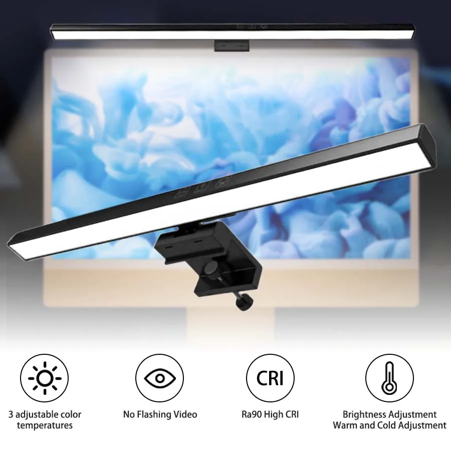 LED 33cm 50cm Monitor Light Ba - Desk Setup Pc のレビューと価格