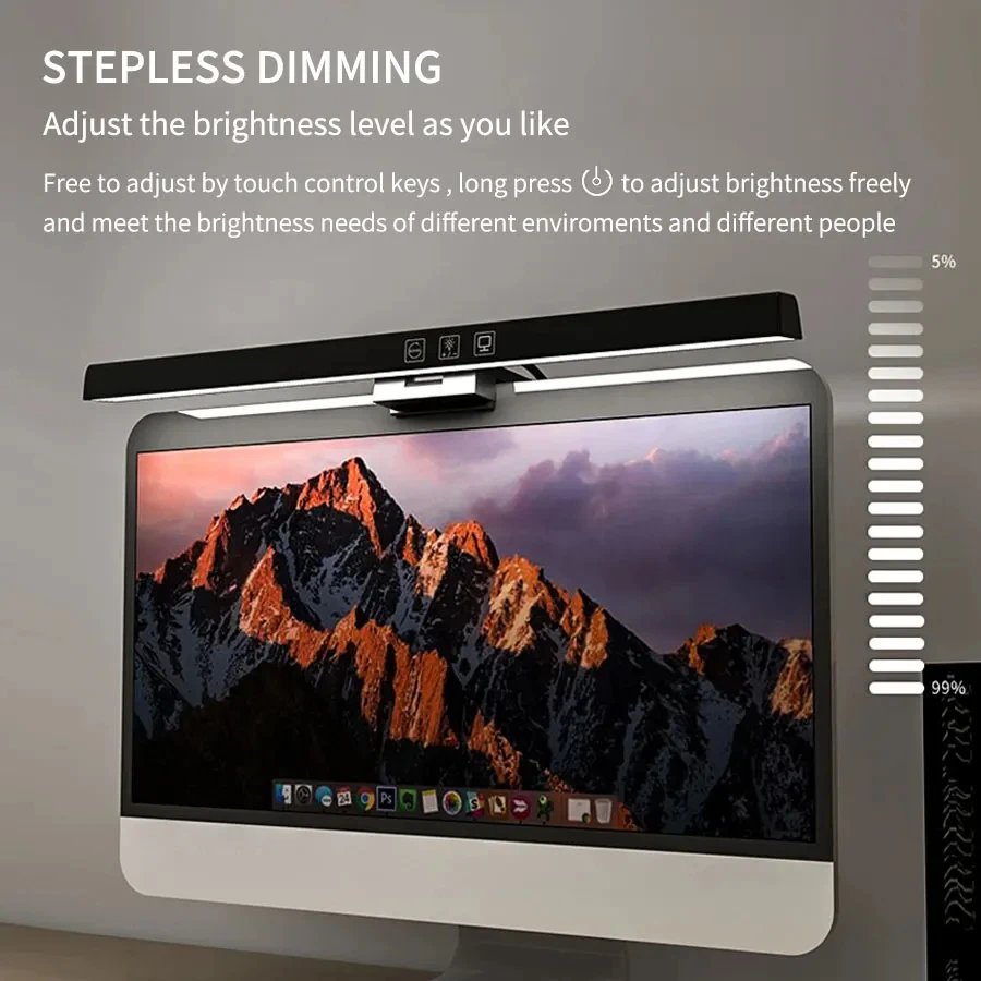 LED 33cm 50cm Monitor Light Ba - Desk Setup Pc のレビューと価格
