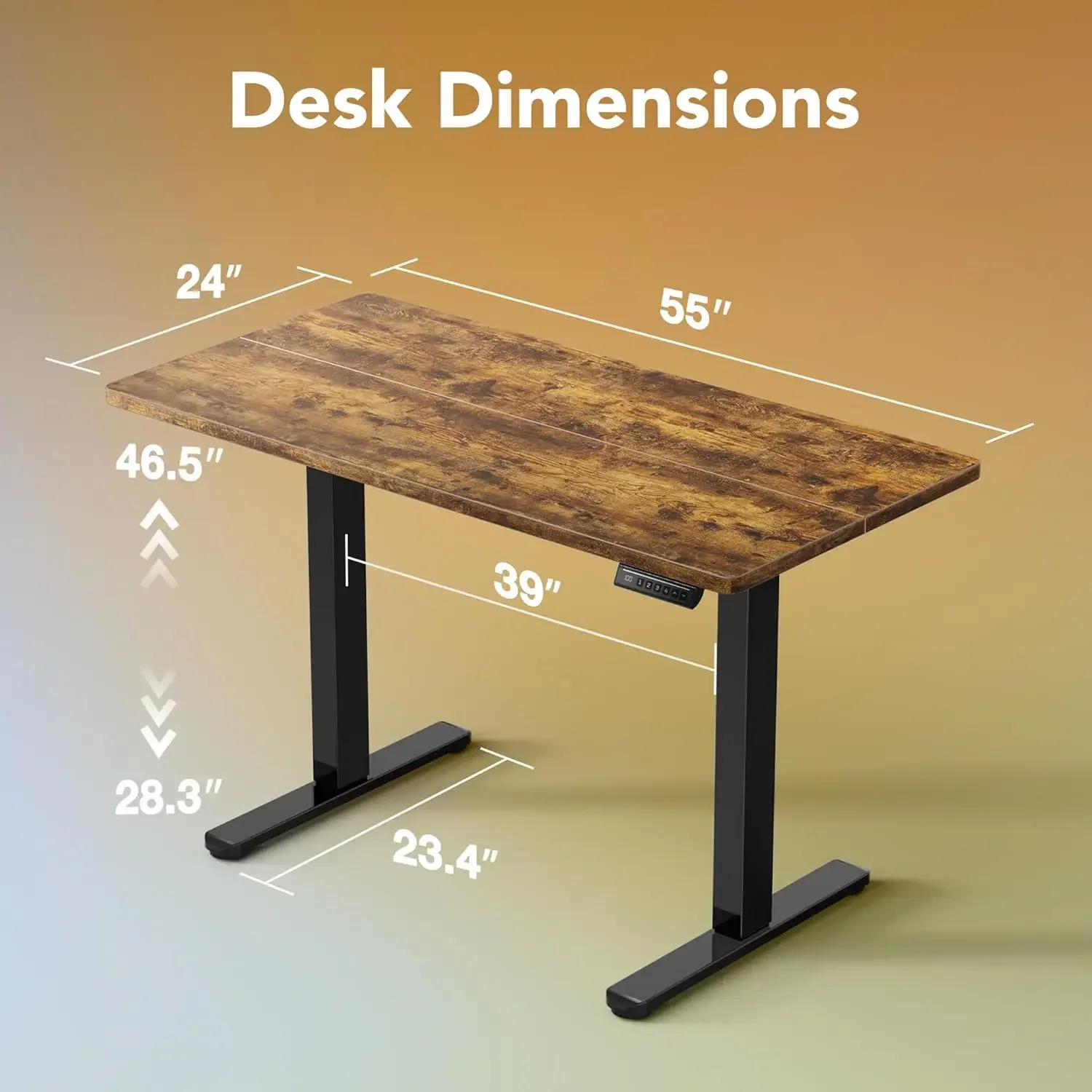Electric Standing Desk, 55 x 2 - Desk Setup L Shaped のレビューと価格