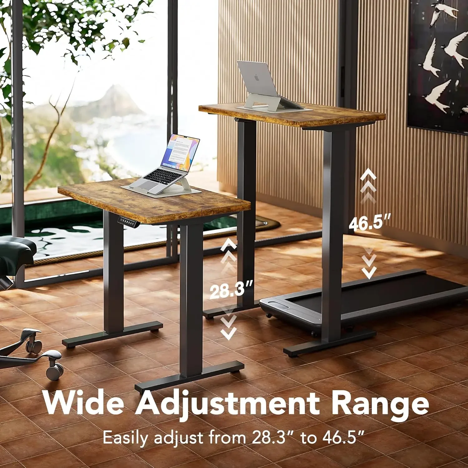 Electric Standing Desk, 55 x 2 - Desk Setup L Shaped のレビューと価格