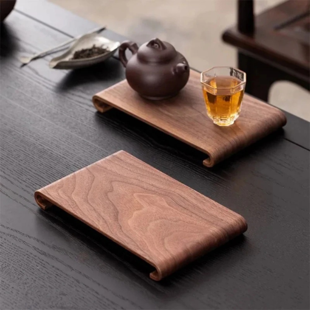 Wooden Coffee Tea Tray Rectang - Desk Setup At Home のレビューと価格