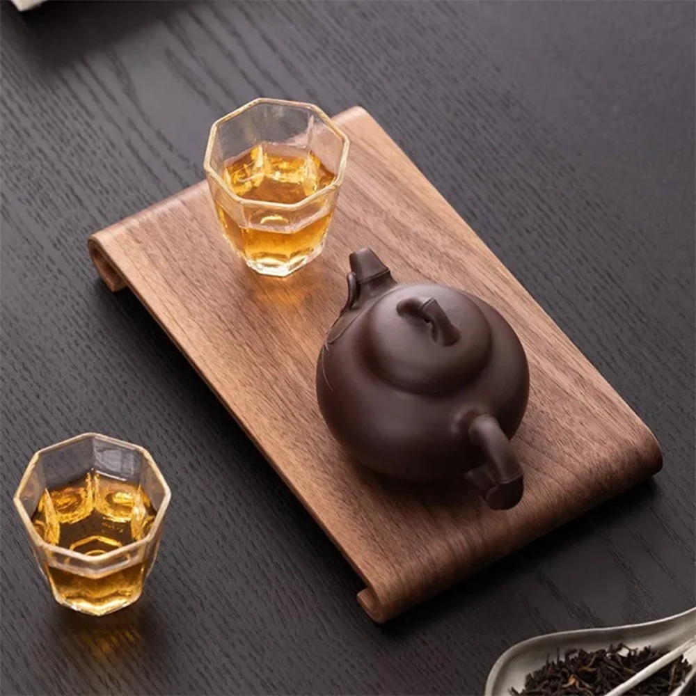 Wooden Coffee Tea Tray Rectang - Desk Setup At Home のレビューと価格