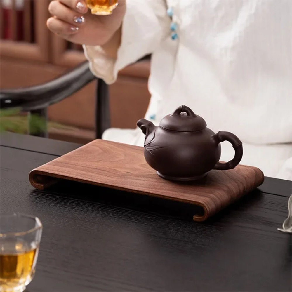 Wooden Coffee Tea Tray Rectang - Desk Setup At Home のレビューと価格