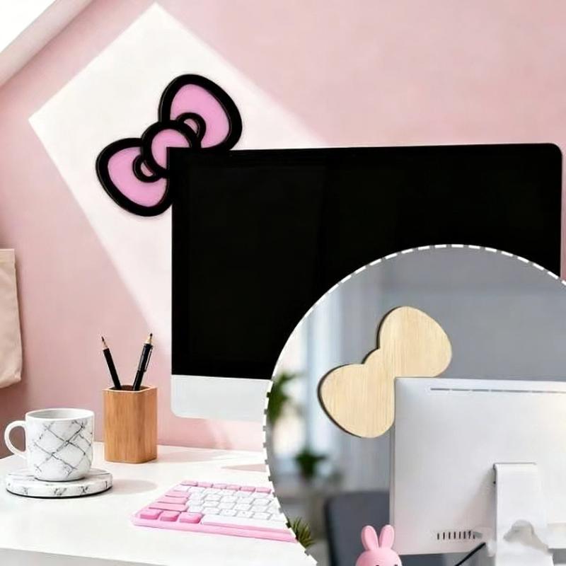 New 1/2Pcs Wooden Bowknot PC A - Desk Setup Pc のレビューと価格