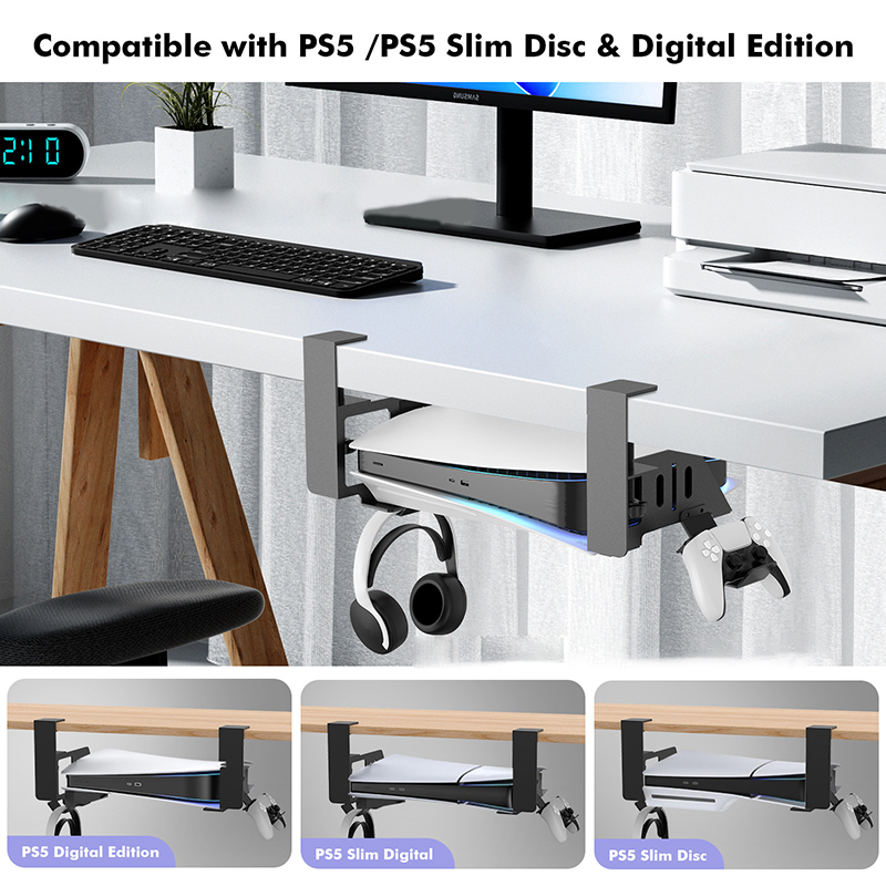 Under Table Hanging Holder For - Desk Setup Ps5 のレビューと価格