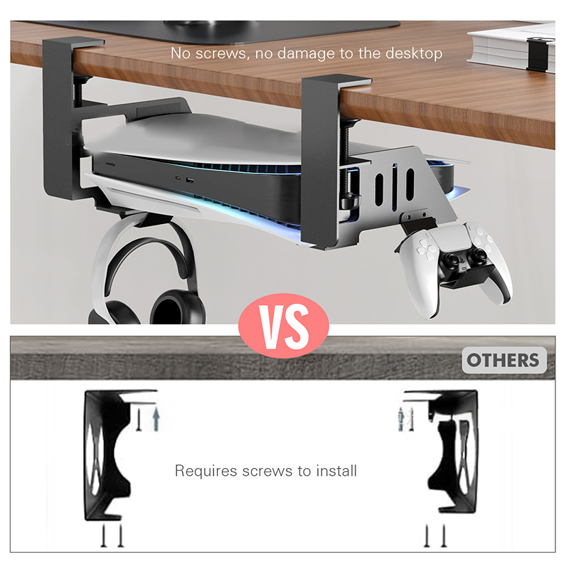 Under Table Hanging Holder For - Desk Setup Ps5 のレビューと価格