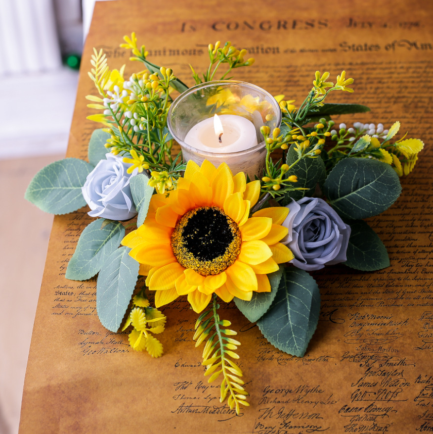 Simulation Sunflower Wreath Ca - Desk Setup At Home のレビューと価格