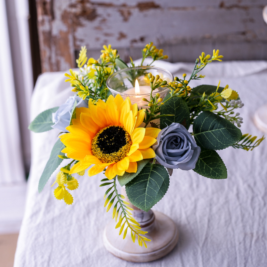 Simulation Sunflower Wreath Ca - Desk Setup At Home のレビューと価格