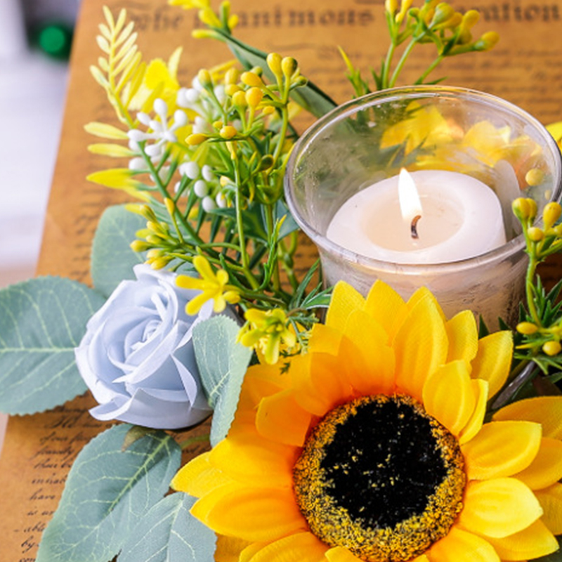 Simulation Sunflower Wreath Ca - Desk Setup At Home のレビューと価格