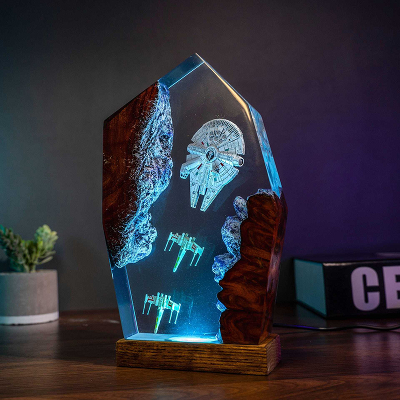 Table Resin Lamp Universe War  - Desk Setup At Home のレビューと価格
