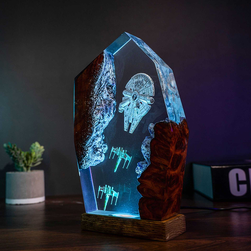 Table Resin Lamp Universe War  - Desk Setup At Home のレビューと価格