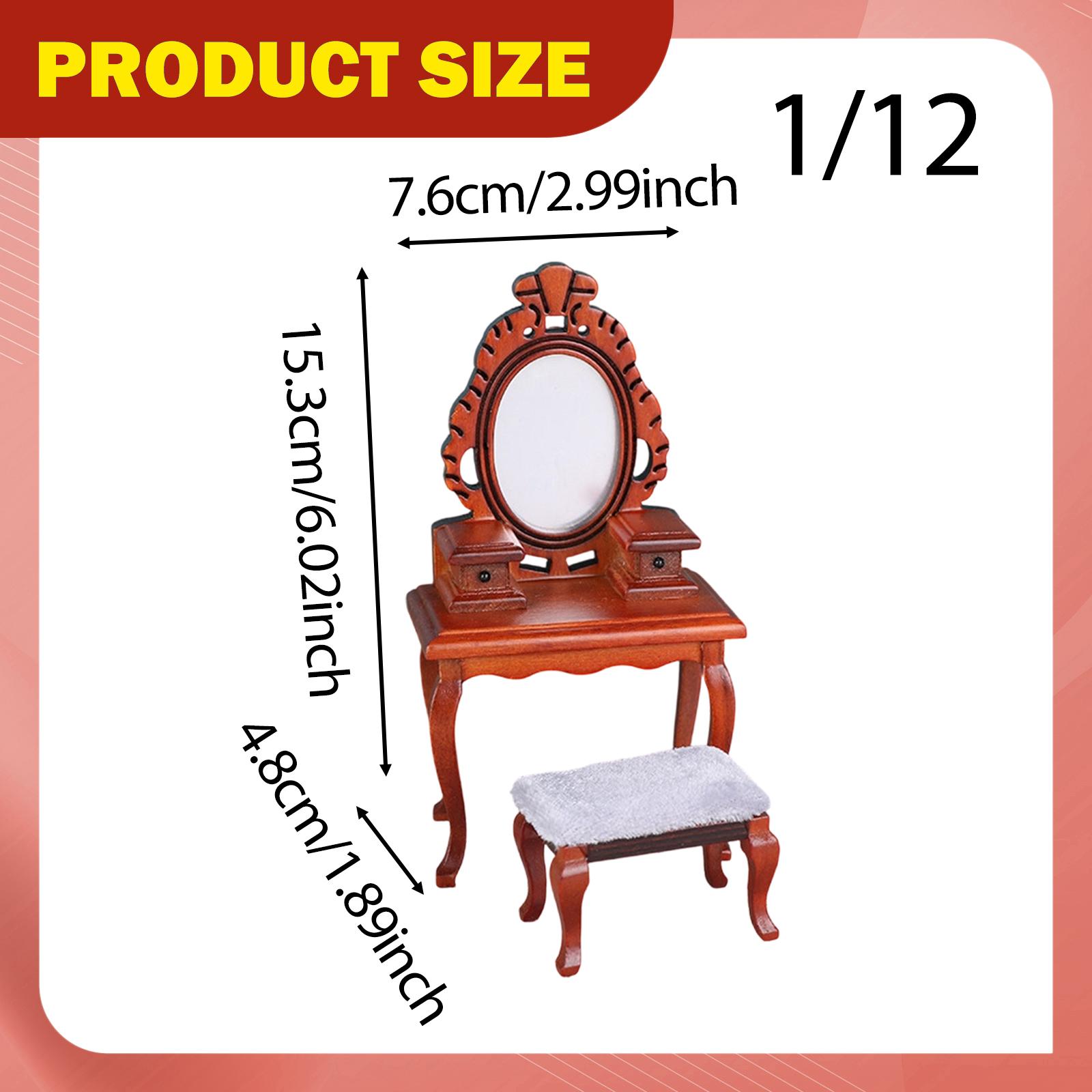 1/12 Vanity Desk Model with St - Desk Setup Girly のレビューと価格