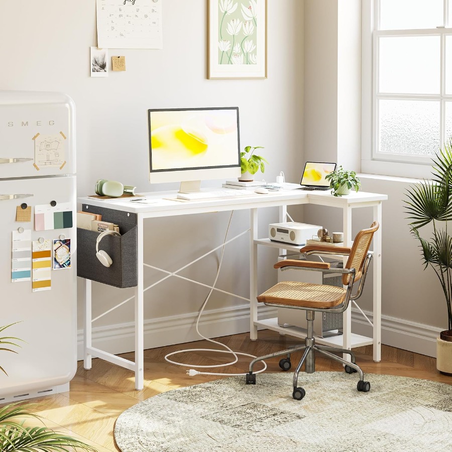 L Shaped Computer Desk with Bu - Desk Setup L Shaped のレビューと価格