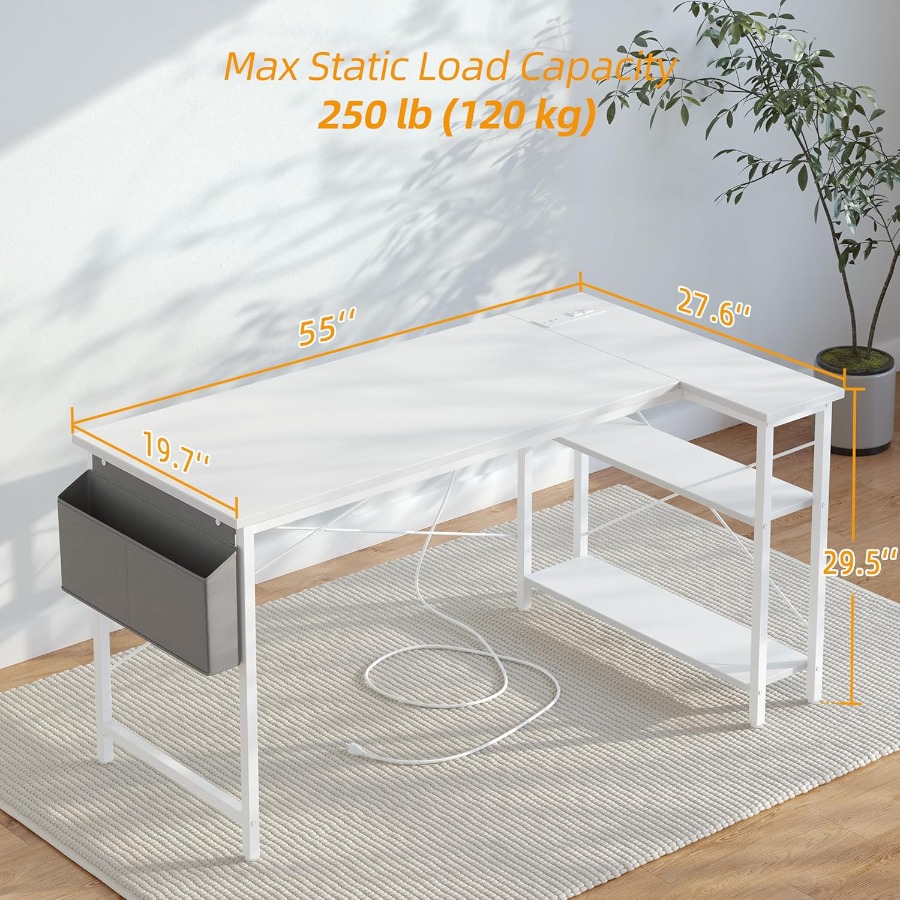 L Shaped Computer Desk with Bu - Desk Setup L Shaped のレビューと価格