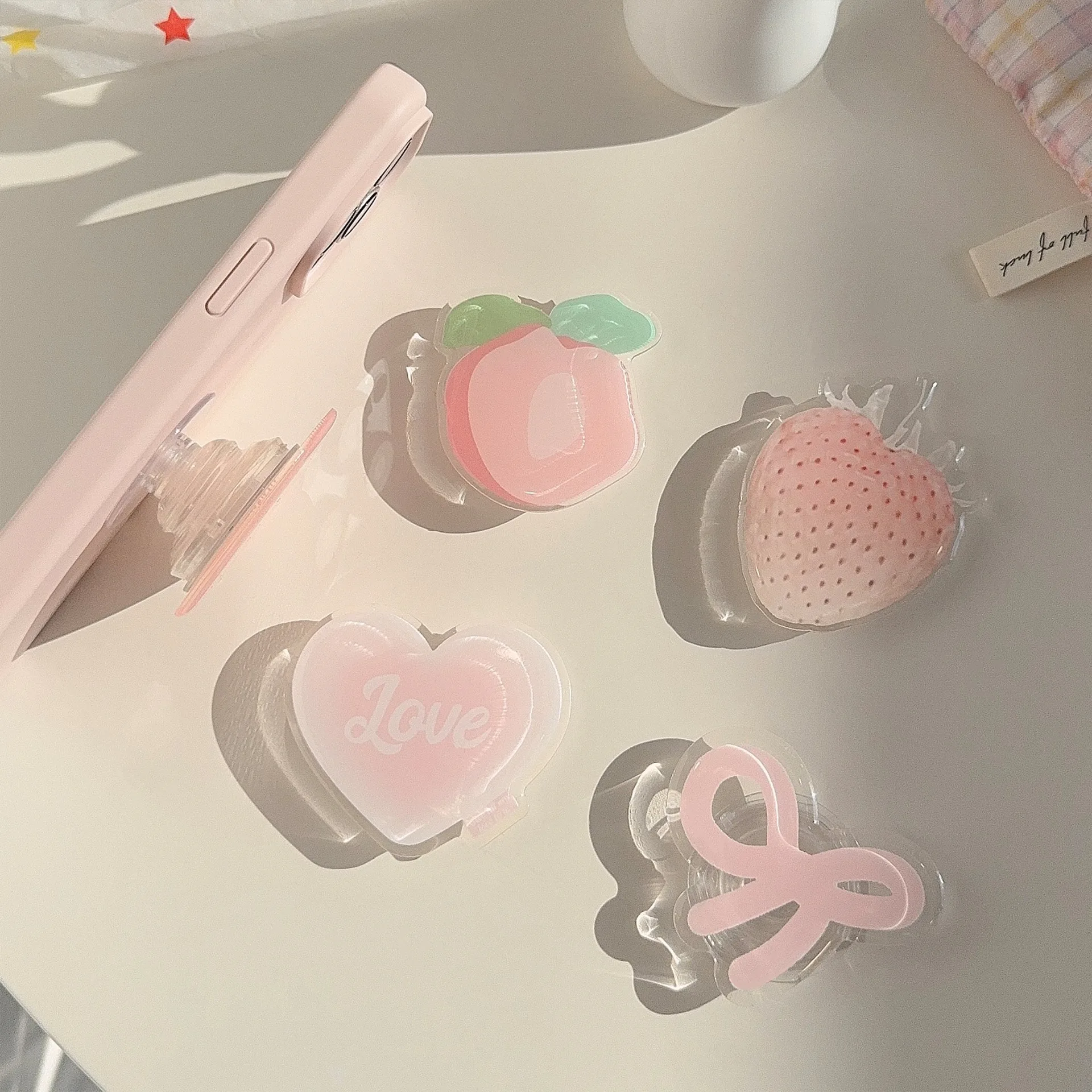 Ins Korea Girly Phone Stand Cu - Desk Setup Apple のレビューと価格