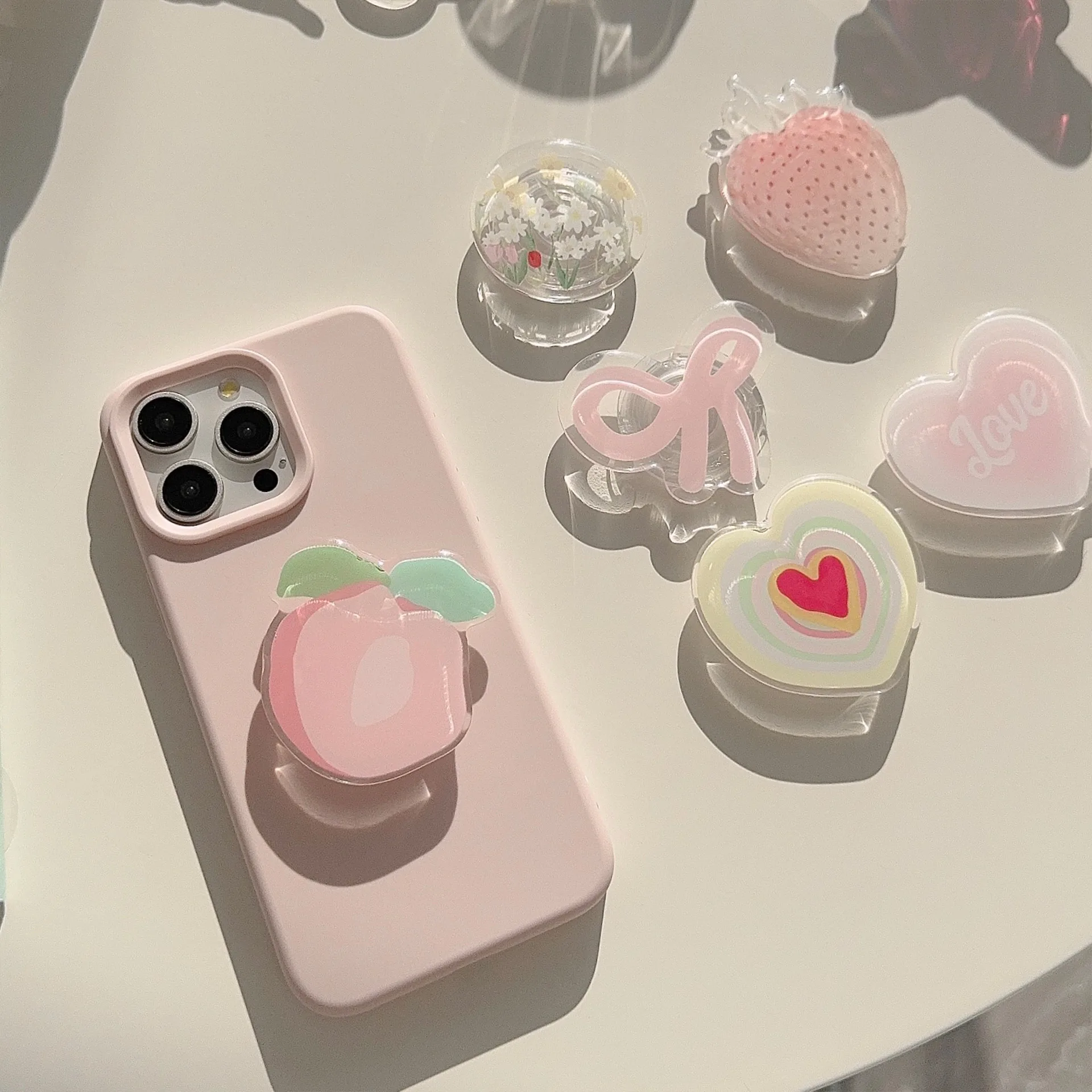 Ins Korea Girly Phone Stand Cu - Desk Setup Apple のレビューと価格