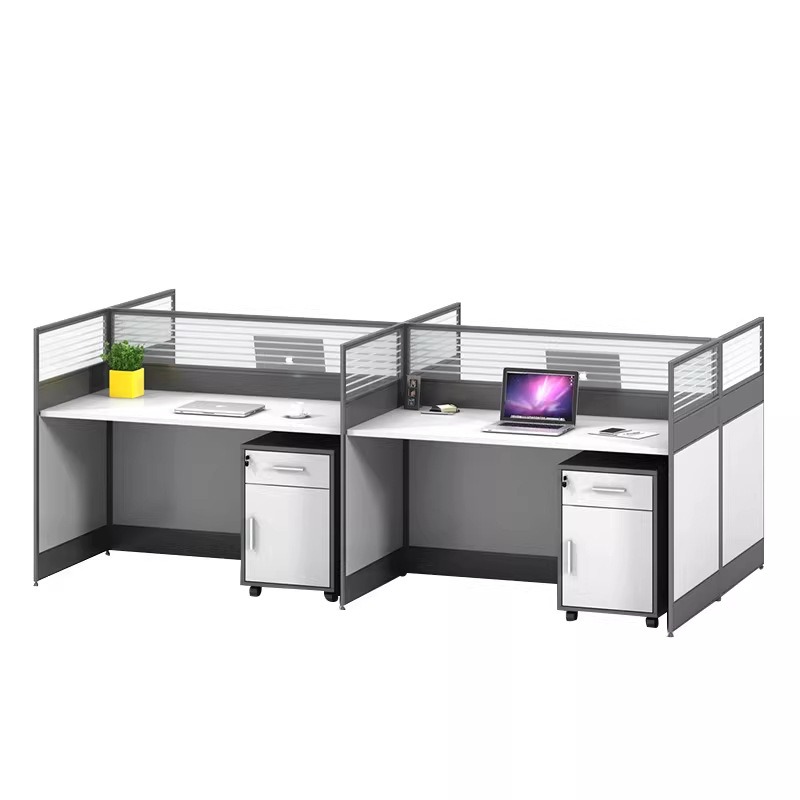 White Office Desk for 2 4 or 6 - Desk Setup L Shaped のレビューと価格