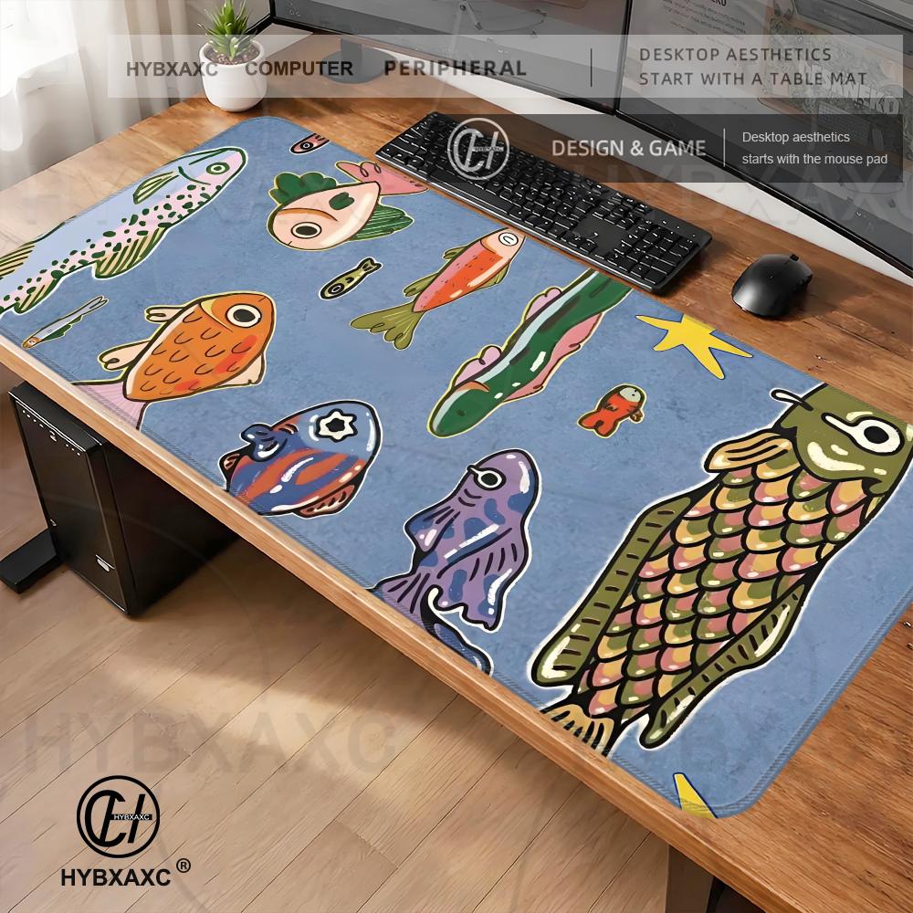 Colorful Fish Art Desk Mat Mou - Desk Setup Designer のレビューと価格
