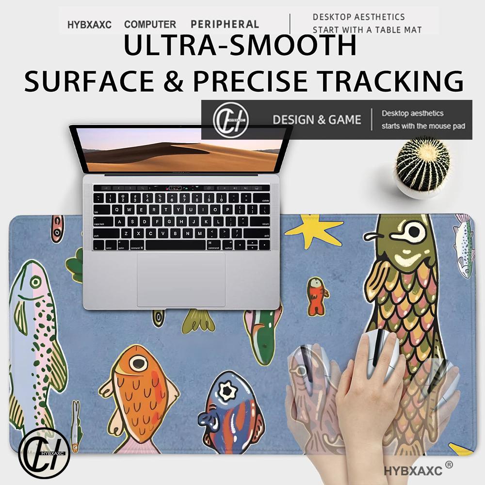 Colorful Fish Art Desk Mat Mou - Desk Setup Designer のレビューと価格