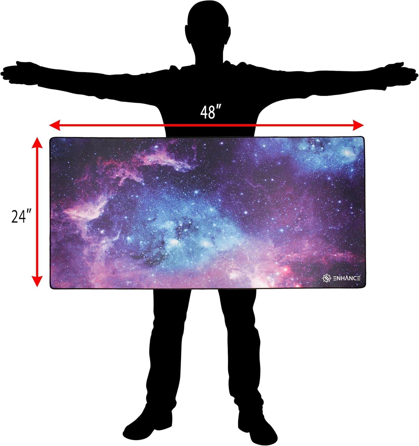 Large Gaming Desk Mat 24x48 in - Desk Setup Designer のレビューと価格