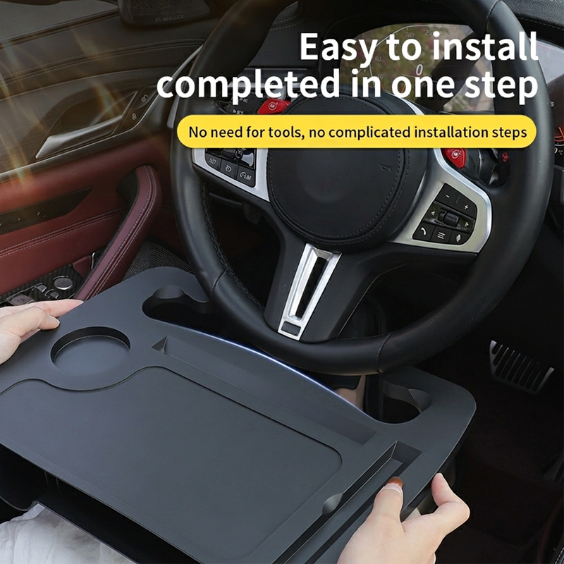 SEAMETAL Car Steering Wheel Ta - Desk Setup Laptop のレビューと価格