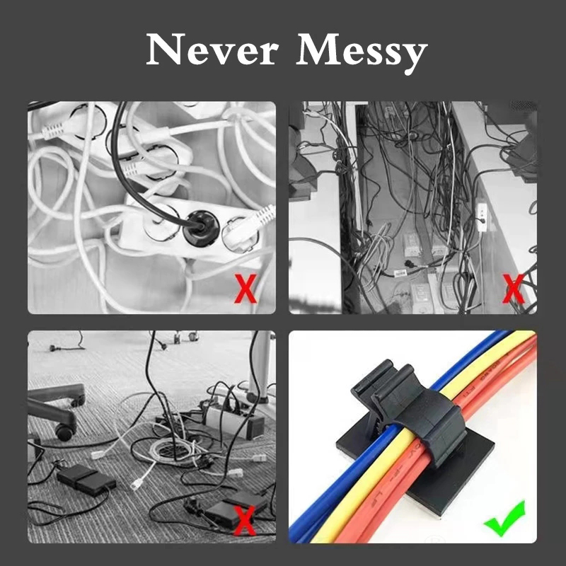 Cable Organizer Self Adhesive  - Desk Setup Laptop のレビューと価格
