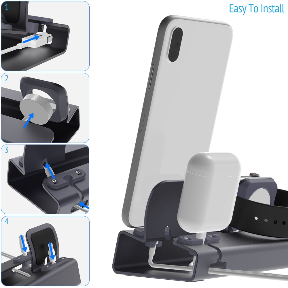 Charging Dock Station Stand Ho - Desk Setup Apple のレビューと価格