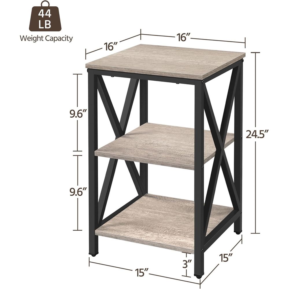 2-Piece Industrial Style 3-Tie - Desk Setup Shelves のレビューと価格