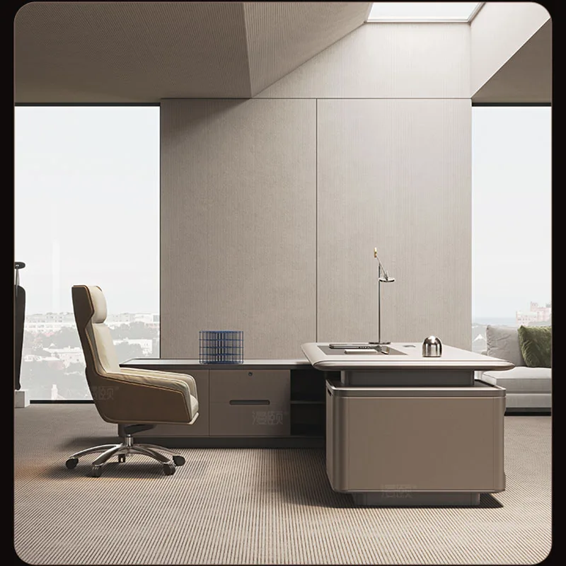 Manicure White L Shaped Wooden - Desk Setup L Shaped のレビューと価格