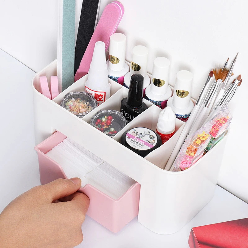 Nail Art Organizer Desktop Dra - Desk Setup Shelves のレビューと価格