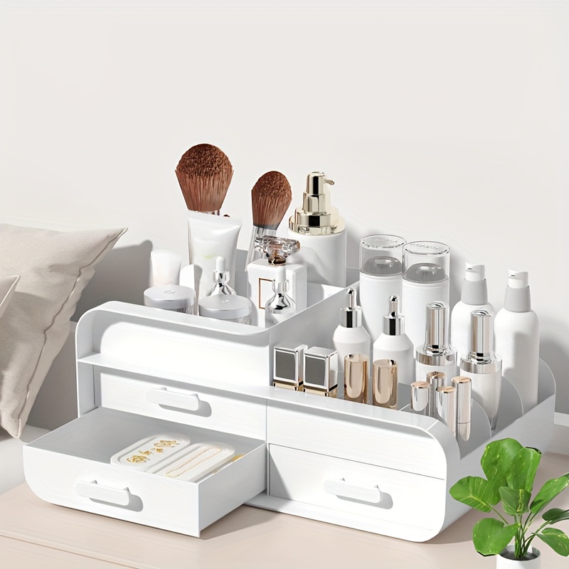 Makeup Storage Box Drawer Dorm - Desk Setup Shelves のレビューと価格