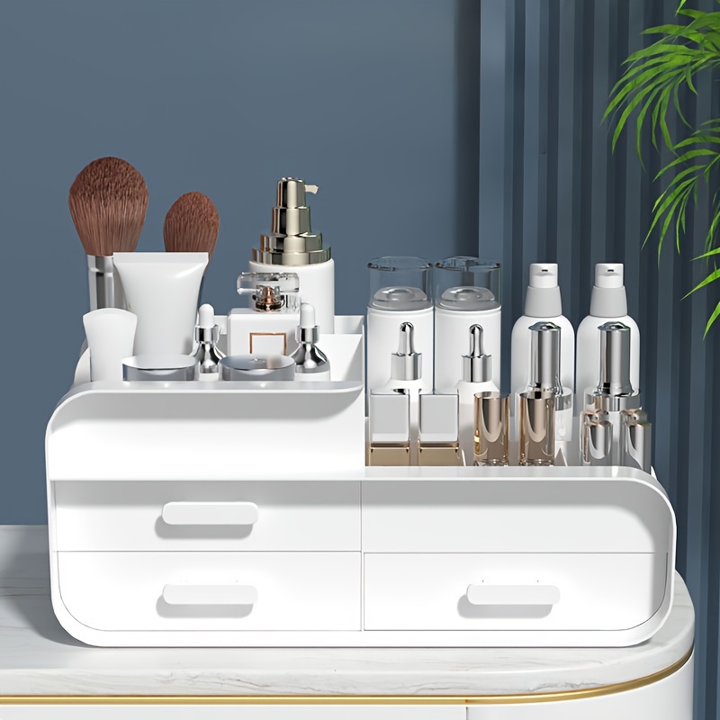 Makeup Storage Box Drawer Dorm - Desk Setup Shelves のレビューと価格