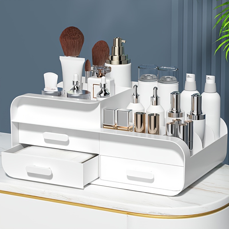 Makeup Storage Box Drawer Dorm - Desk Setup Shelves のレビューと価格
