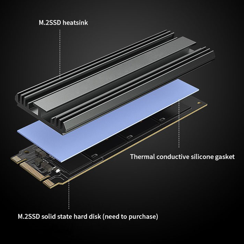 TEUCER M.2 SSD Heatsink M2 228 - Desk Setup Ps5 のレビューと価格